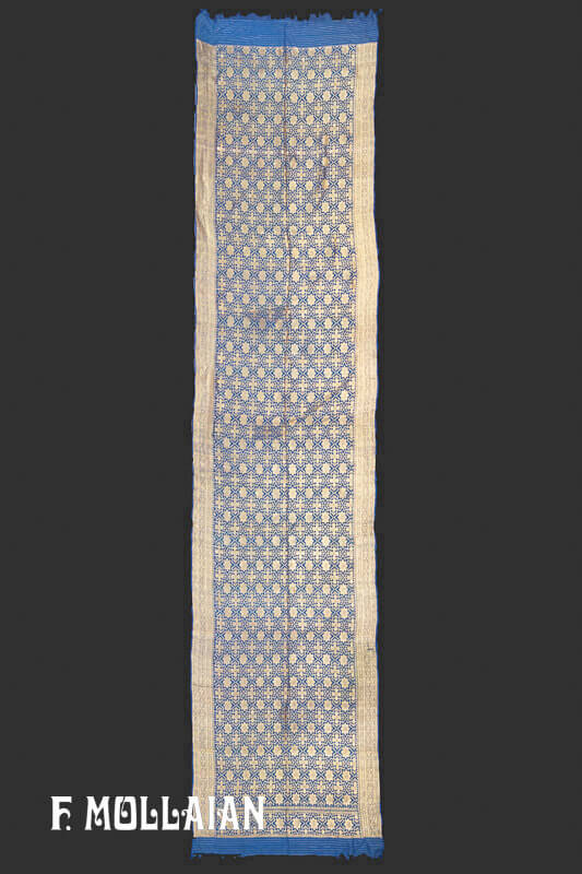 پارچه آنتیک ابریشمی هندی بلند با نخ ابریشمی و فلزی کد:۹۵۸۰۵۳۳۶